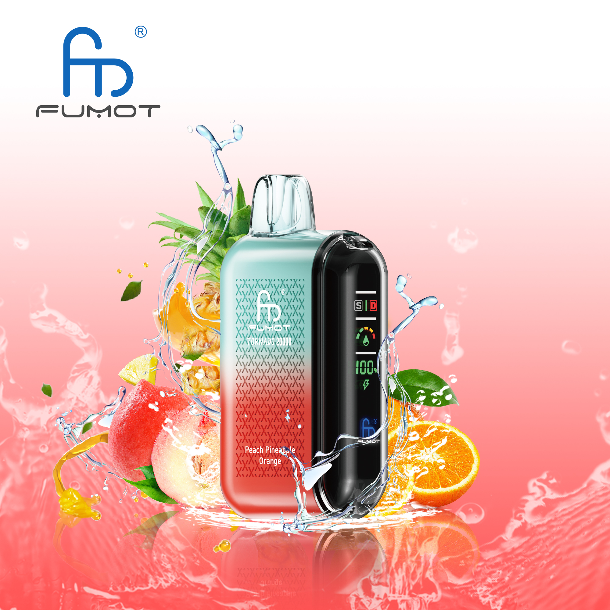 fumot-Tornado- 20000 puffs-vape-E-cigarette-Original factory low-price wholesale