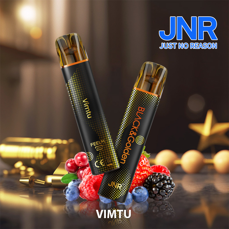 JNR-BLACK&Gloden-600+200 puffs-vape-e-cigarette