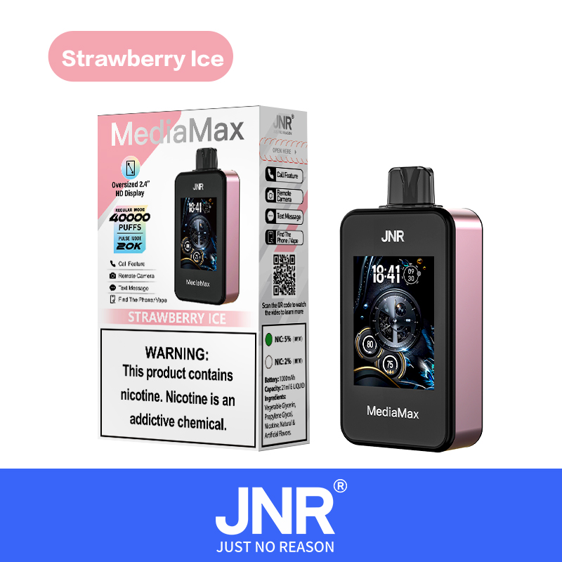 JNR-MediaMax-40000 puffs-vape-E-cigarette-Original factory low-price wholesale