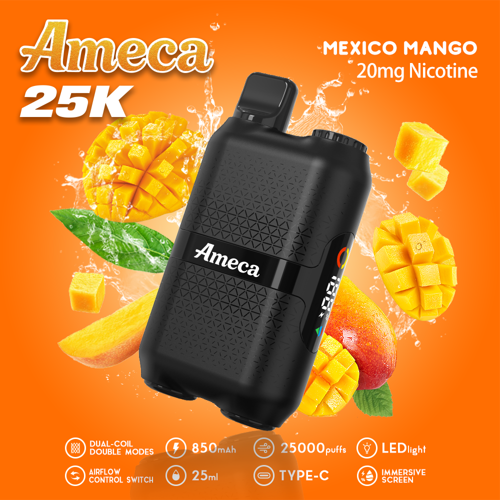 Ameca-25000 puffs-vape-E-cigarette-Original factory low-price wholesale