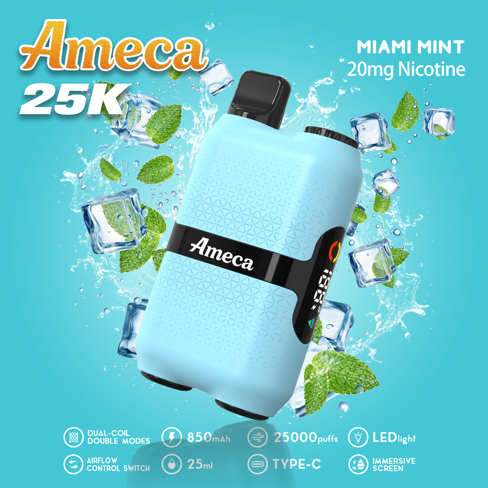 Ameca-25000 puffs-vape-E-cigarette-Original factory low-price wholesale