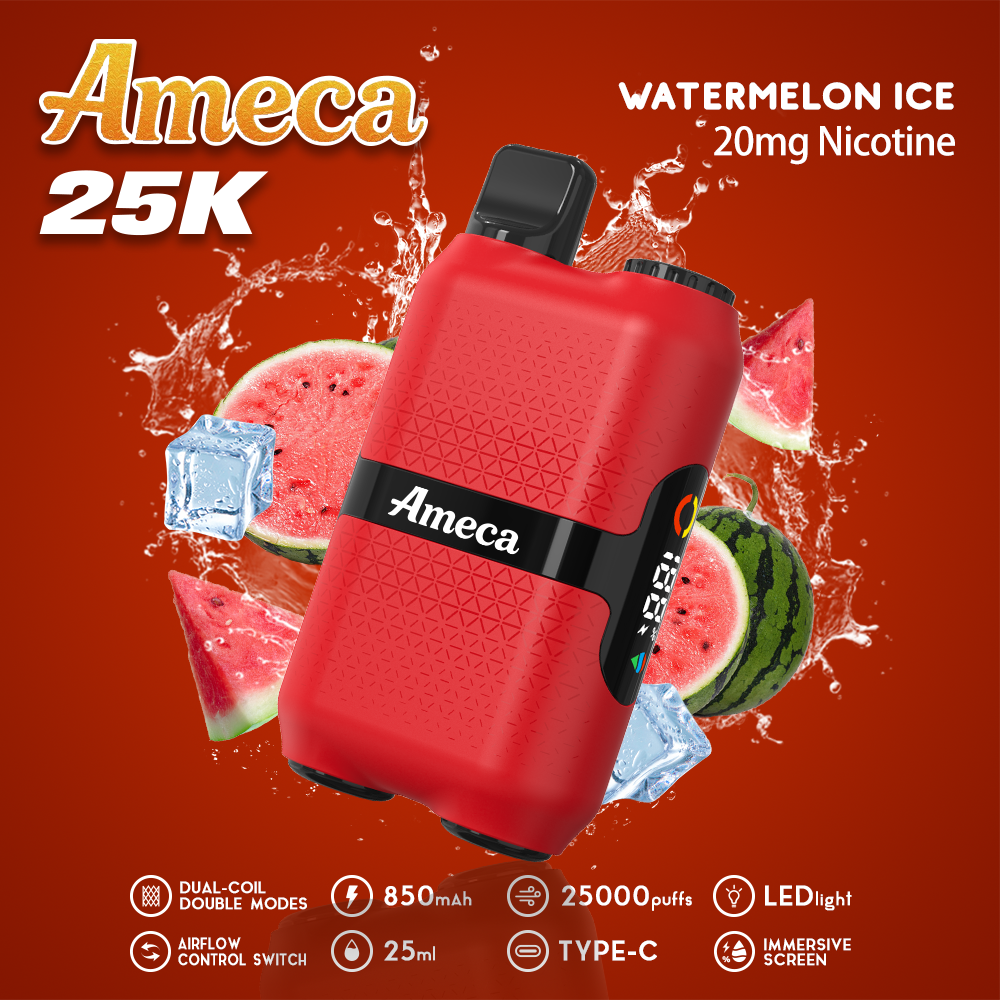 Ameca-25000 puffs-vape-E-cigarette-Original factory low-price wholesale