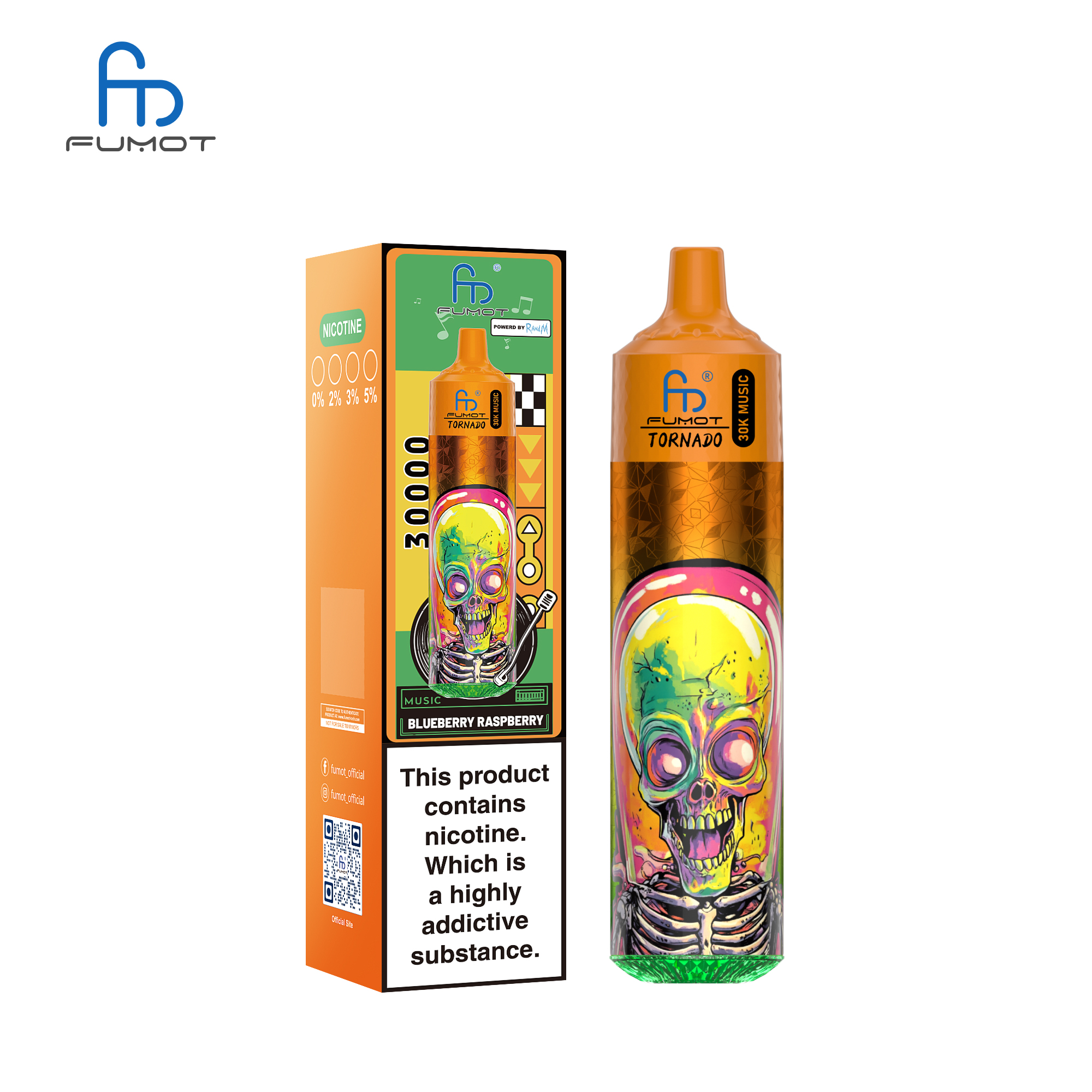 Tornado 3oK Music-30000 puffs-vape-E-cigarette-Original factory low-price wholesale