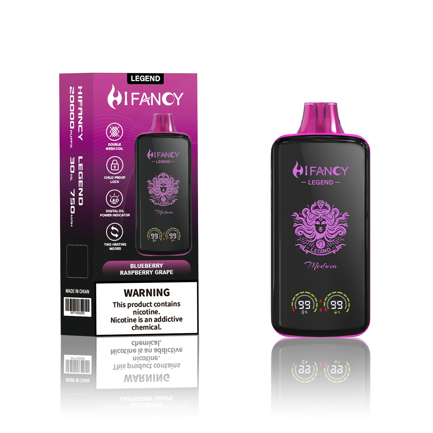 HIFANCY-20000 puffs-vape-E-cigarette
