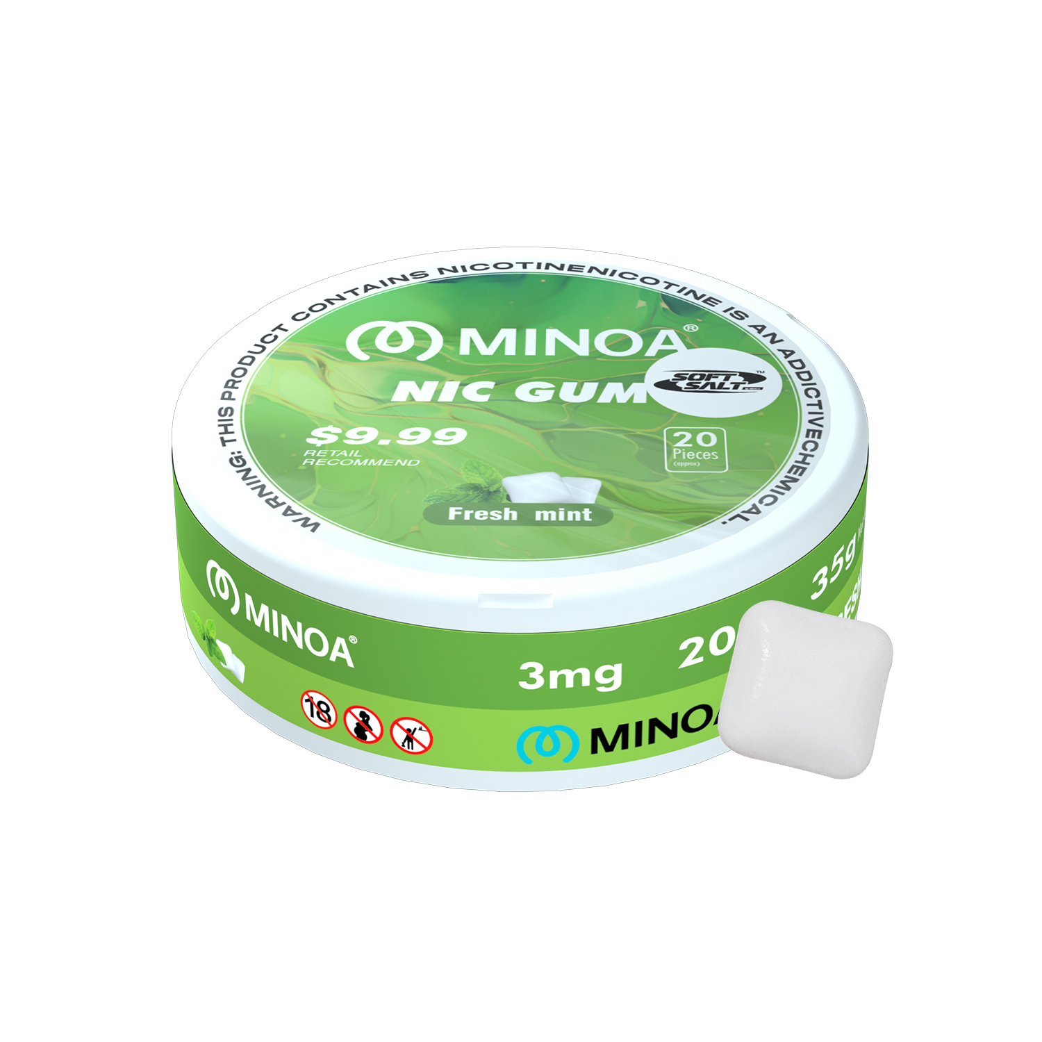 MINOA-nicotine gum-Box-Original factory low-price wholesale