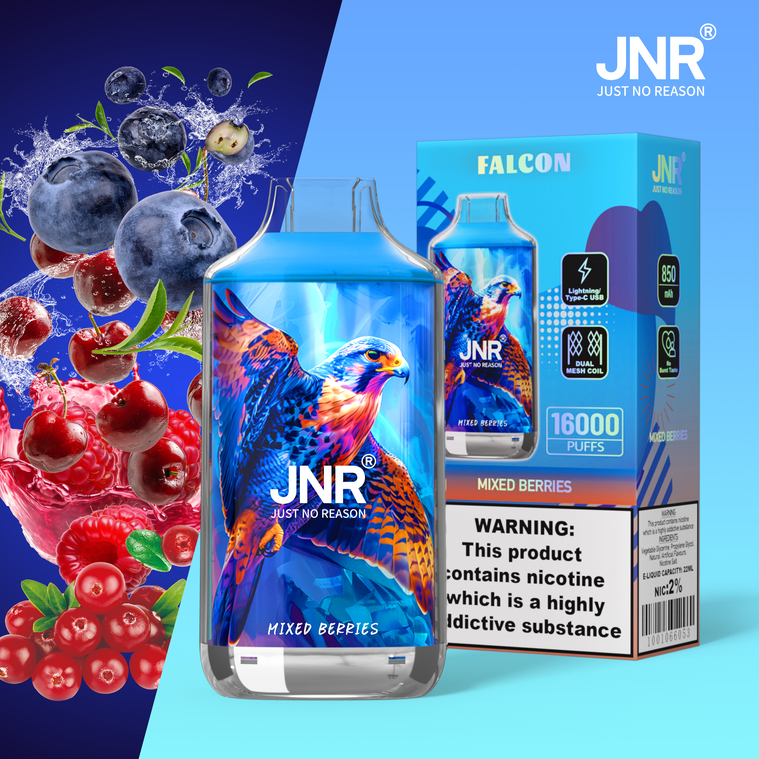 JNR-FALCON-16000 Puffs Vape