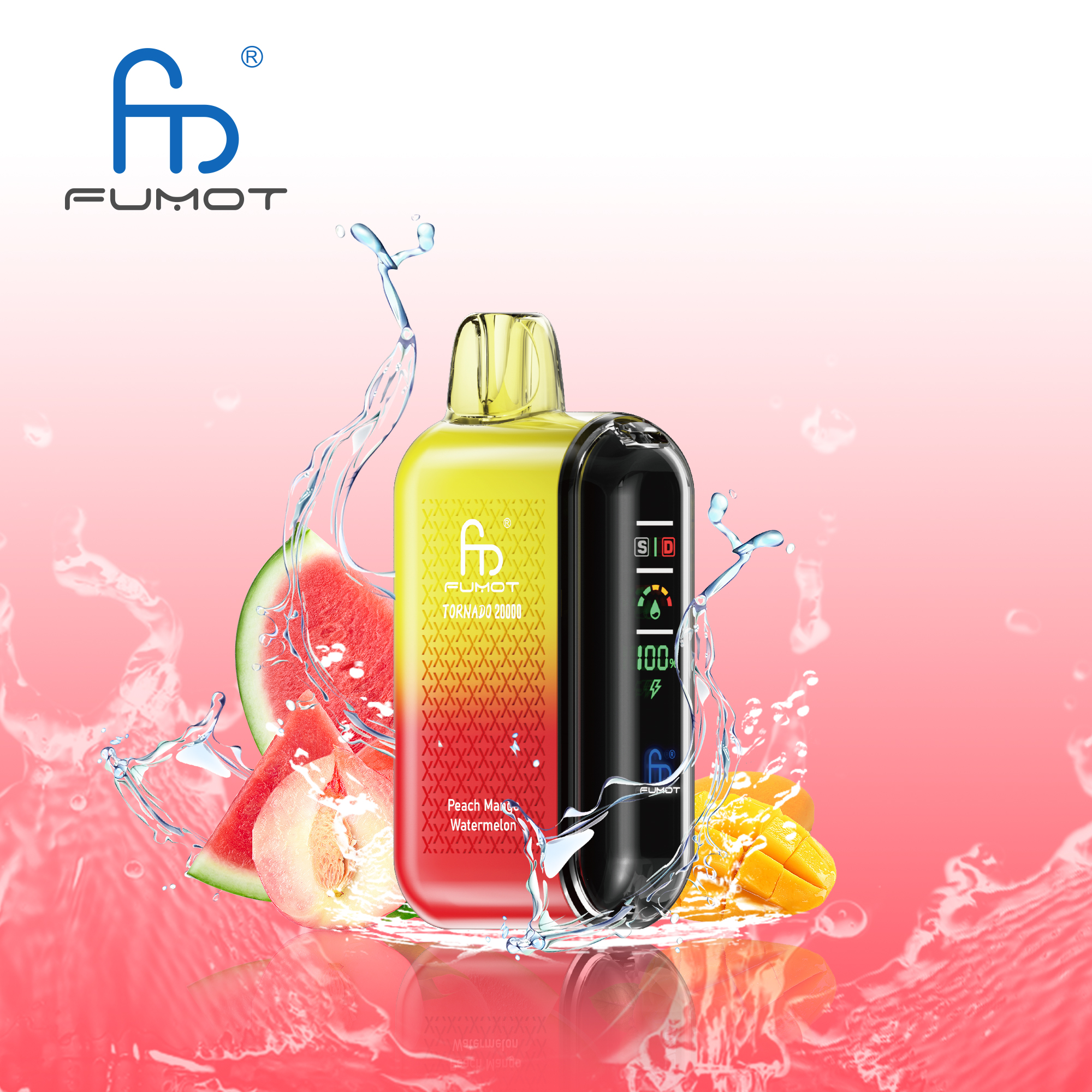fumot-Tornado- 20000 puffs-vape-E-cigarette-Original factory low-price wholesale