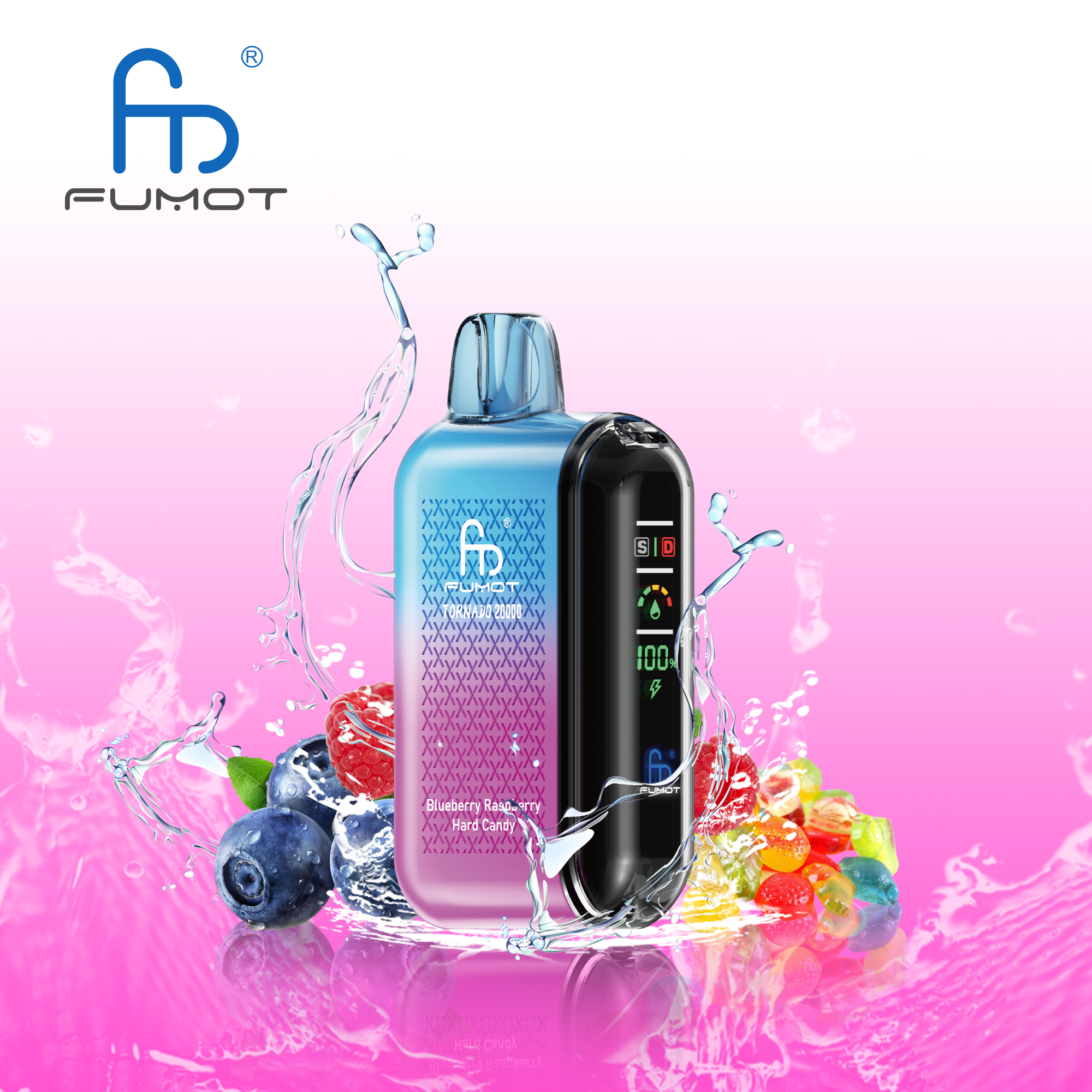 fumot-Tornado- 20000 puffs-vape-E-cigarette-Original factory low-price wholesale