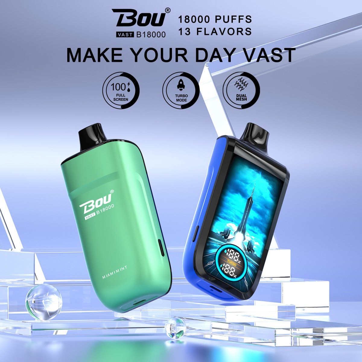 18000 Puffs Bou Vape-E-cigarette-Original factory low-price wholesale