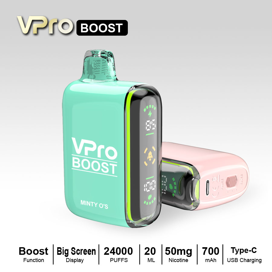 VPro-BOOST-Disposable-24000 puffs-vape-E-cigarette-Original factory low-price wholesale