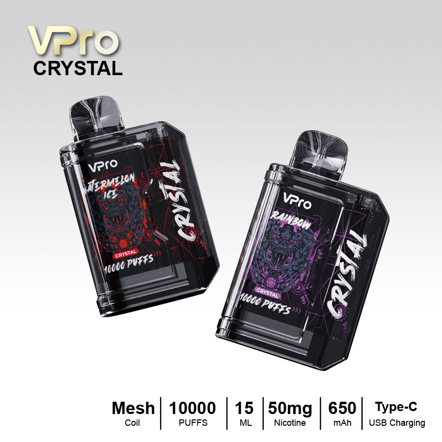 VPro-CRYSTAL-vape-10000puffs original factory low price wholesale