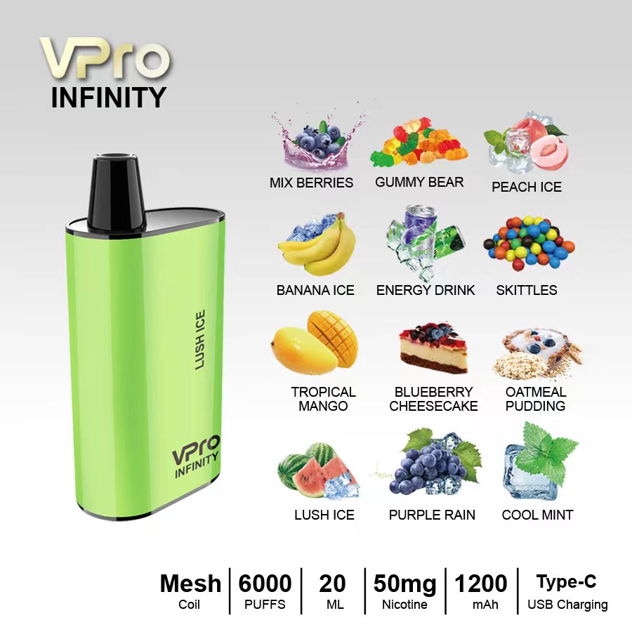 VPro-INFINITY-Vape-6000puffs original factory low price wholesale