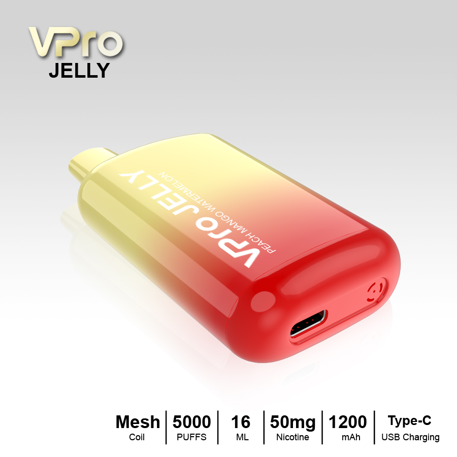 VPro-JELLY 5000 puffs-vape-e-cigarette-original factory-low-price wholesale