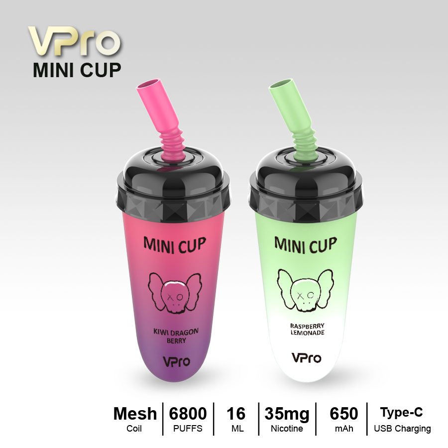 VPro-MINI-CUP-vape-6800puffs original factory low price wholesale