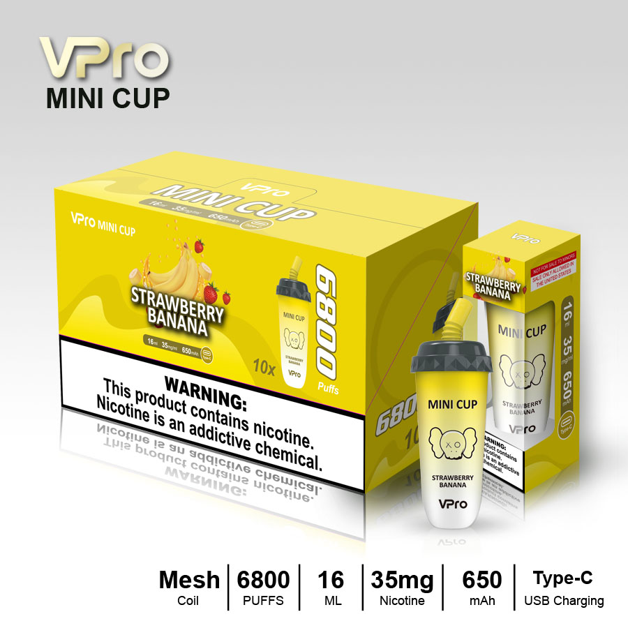VPro-MINI-CUP-vape-6800puffs original factory low price wholesale