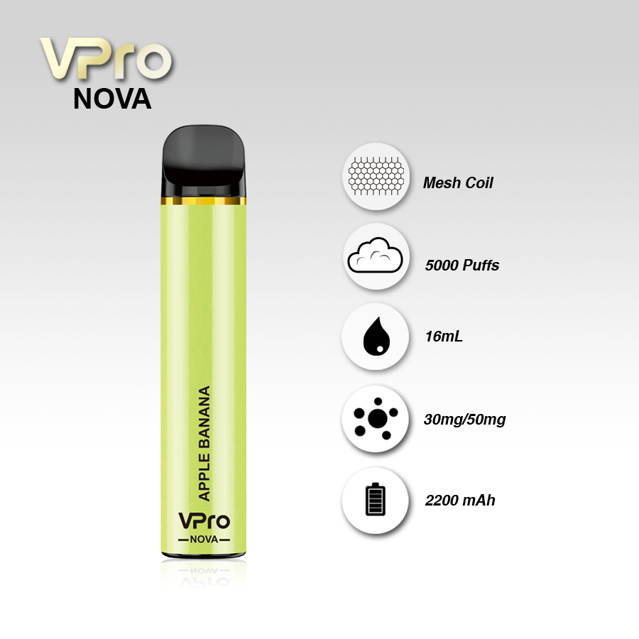 VPro-NOVA-5000 Puffs-Vape-Original Factory-Low-Price Wholesale