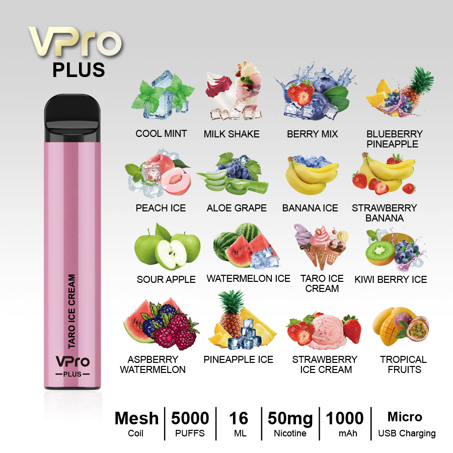 VPro-PLUS-5000 Puffs-Vape-China factory-low-price wholesale