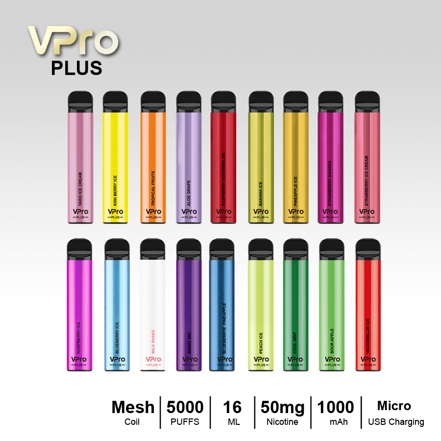 VPro-PLUS-5000 Puffs-Vape-China factory-low-price wholesale
