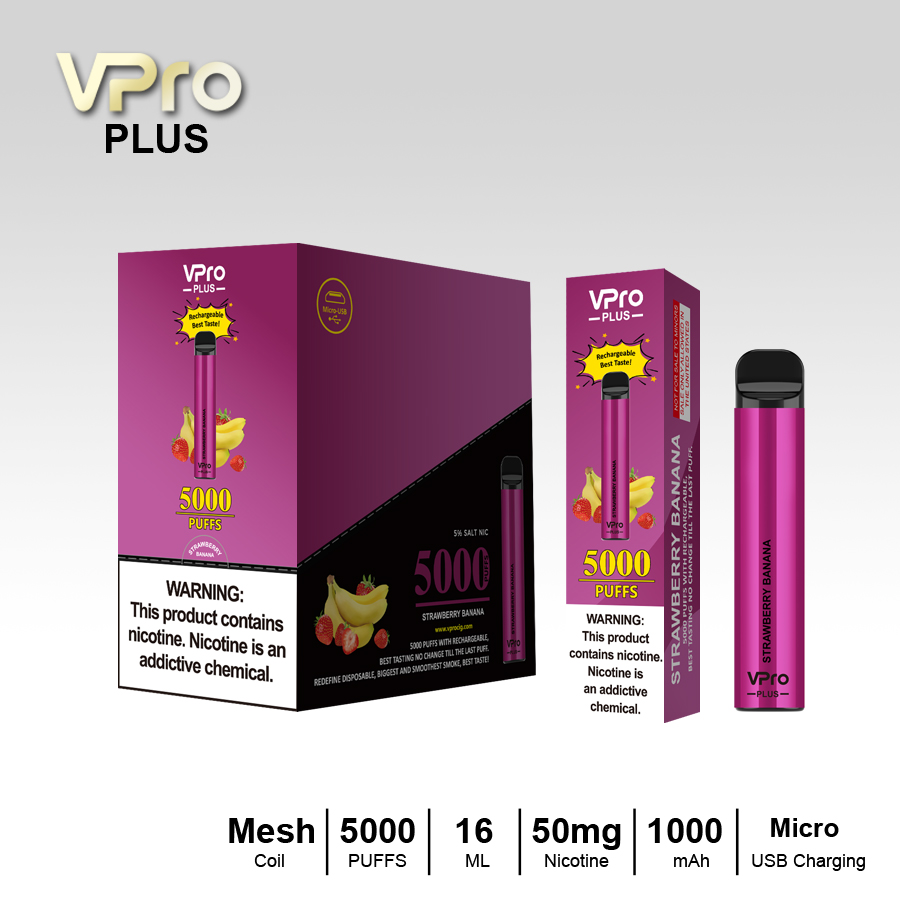 VPro-PLUS-5000 Puffs-Vape-China factory-low-price wholesale