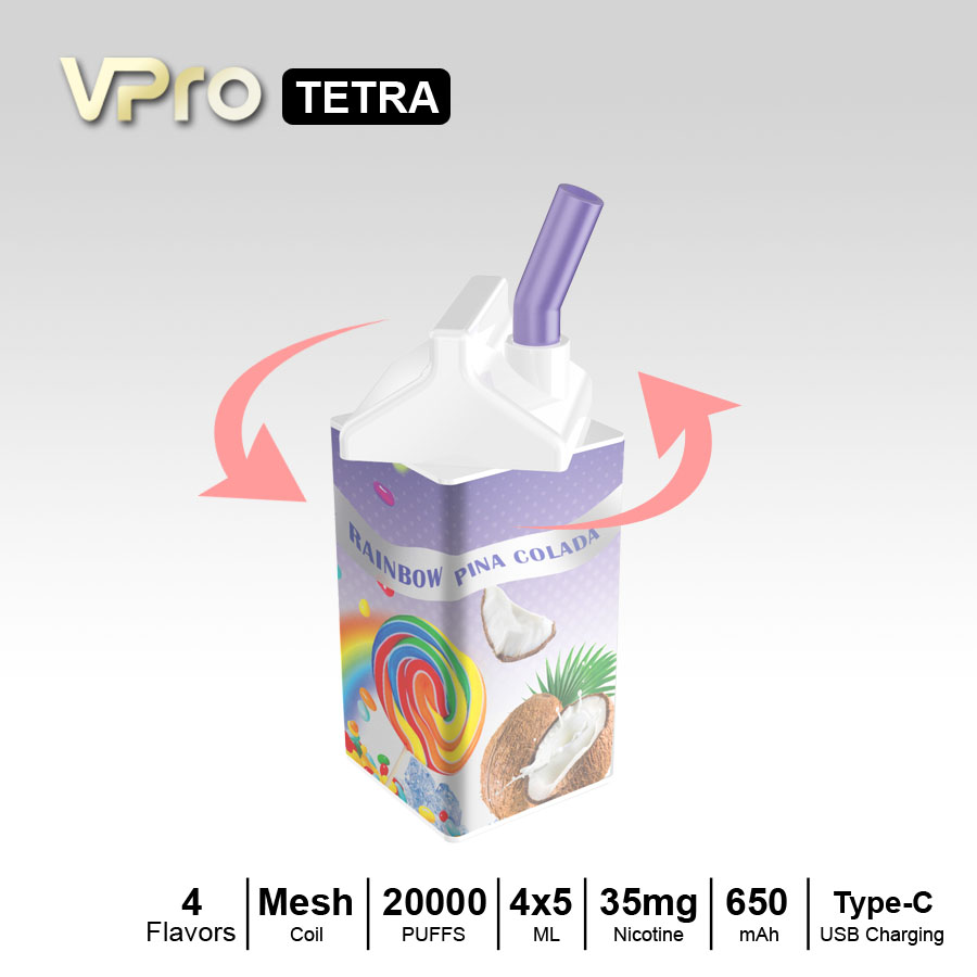 VPro-TETRA-Disposable-20000 puffs-vape-E-cigarette-Original factory low-price wholesale