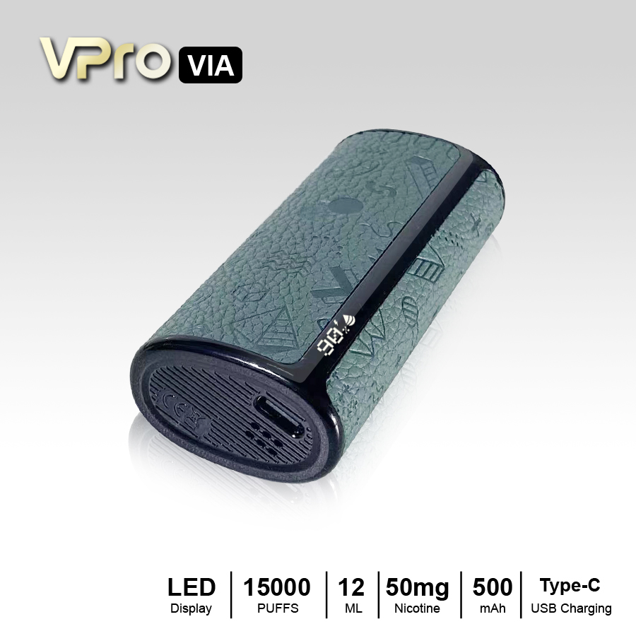 VPro-VIA-Disposable 15000-Puffs-original factory-low-price wholesale