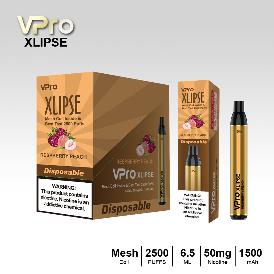 VPro-XLIPSE-vape-2500puffs-China factory low price wholesale