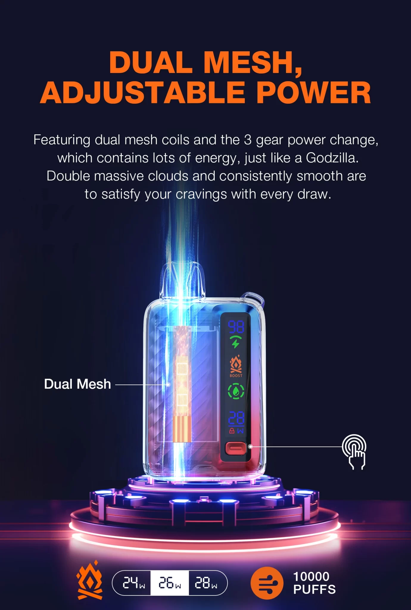 Vape-KEYSTONE-GOZILA-10000-20000puffs Original-factory-low-price-wholesale