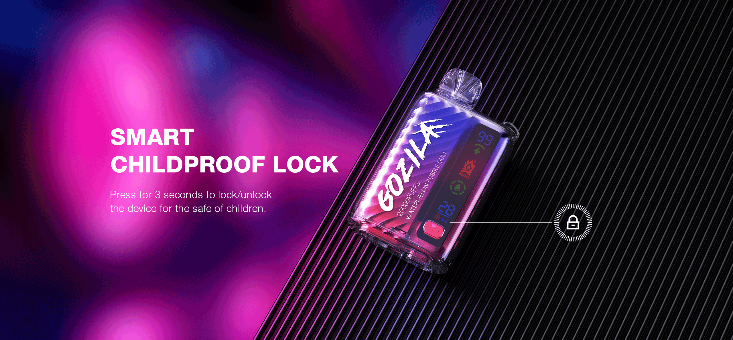 Vape-KEYSTONE-GOZILA-10000-20000puffs Original-factory-low-price-wholesale