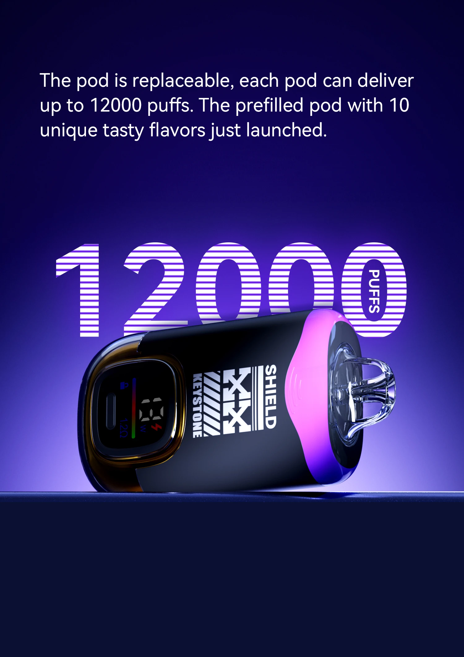 Vape-KEYSTONE-SHIELD-12000puffs-Original-factory-low-price-wholesale